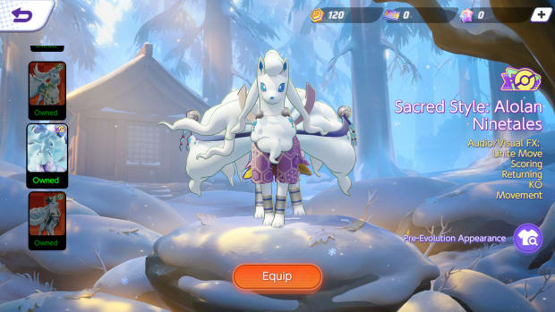 Alolan Ninetails in Pokemon UNITE